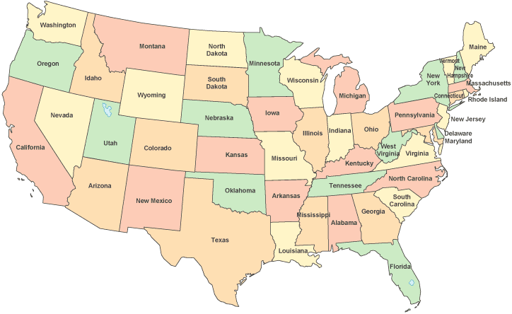 usa map for posters